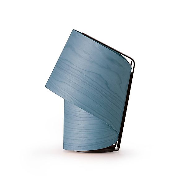 LZF Tischlampe Tiny, blau, Höhe 22 cm, Holzfurnier günstig online kaufen