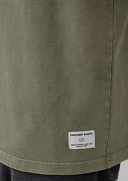 QS Kurzarmshirt Gewaschenes Basic-T-Shirt aus weichem günstig online kaufen