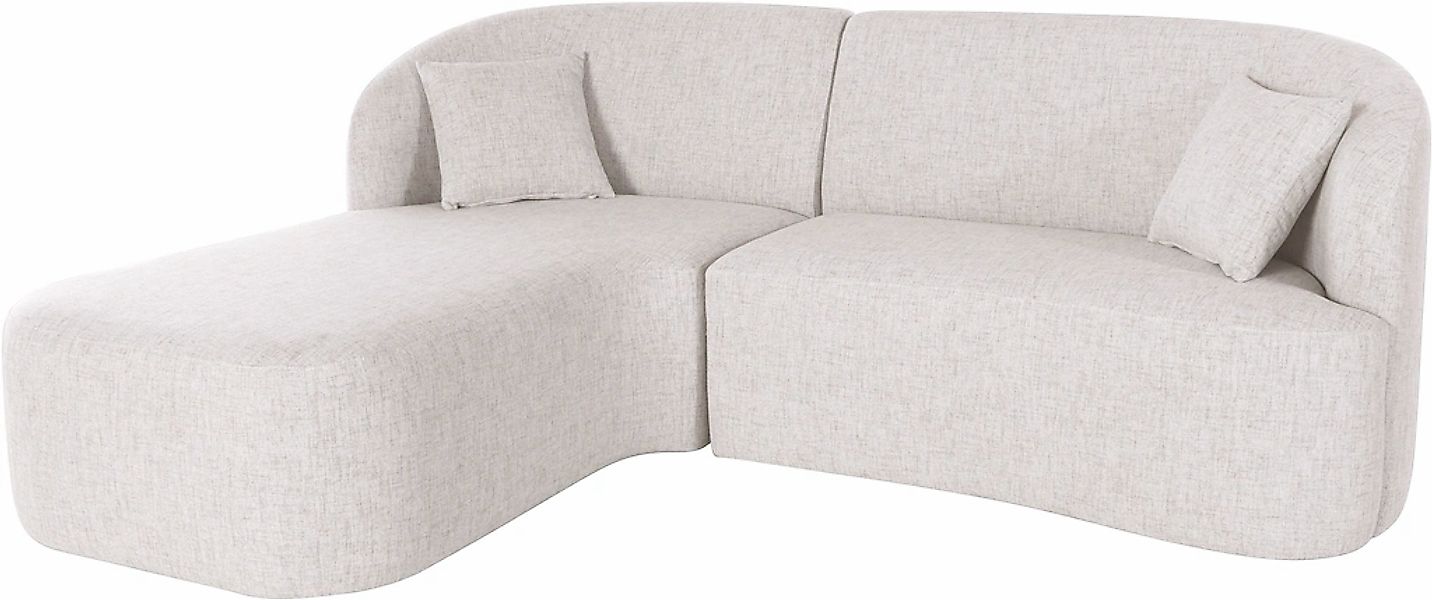 LeGer Home by Lena Gercke Ecksofa »Dilara L-Form«, gerundete Rückenlehne un günstig online kaufen