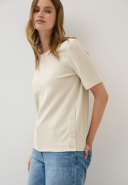 CECIL Rundhalsshirt mit seitlichen Knopfdetails günstig online kaufen
