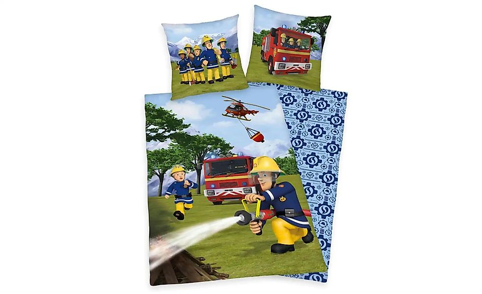 Feuerwehrmann Sam Kinderbettwäsche "Feuerwehrmann Sam" 2 Stk. tlg. mit Lösc günstig online kaufen