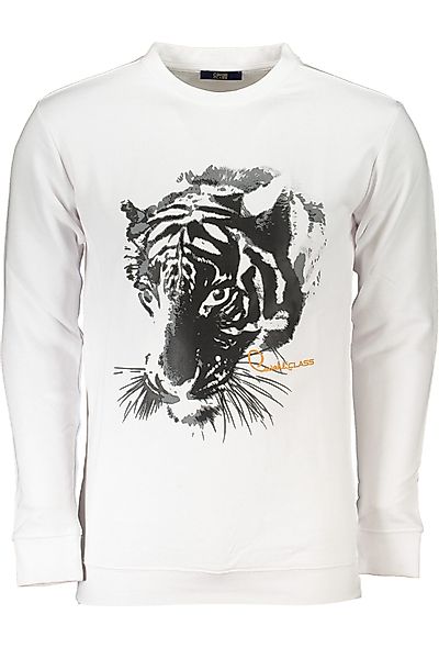 Cavalli Class Sweatshirt Weißes Herren-Sweatshirt - günstig online kaufen
