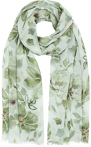 Caspar Modeschal SC534 aus weichem Modal mit floralem Blumen Muster günstig online kaufen