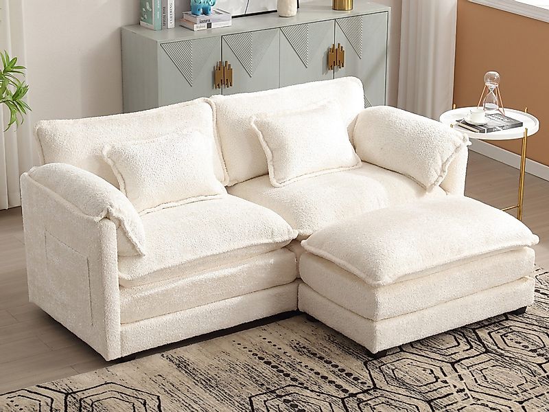 KLAM HOME Sofa Loungesofa Modernes 2-Sitzer-Sofa günstig online kaufen