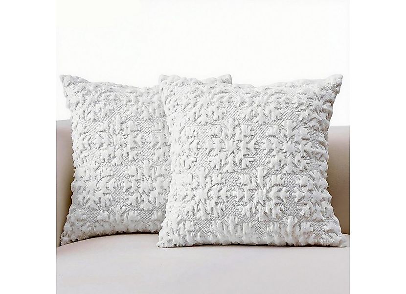 Coonoor Kissenbezug Weihnachten Wolle Kissenbezüge Weicher Plüsch Kurzer Wo günstig online kaufen