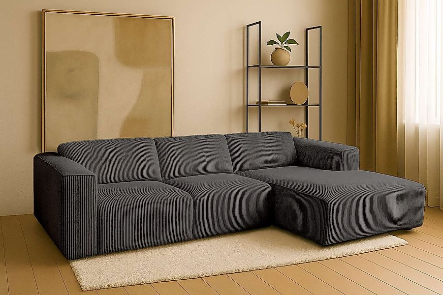 andas Ecksofa Noord, L-Form, mit Kedernaht, günstig online kaufen
