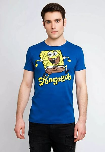 LOGOSHIRT T-Shirt Spongebob - Jumping mit Spongebob-Print und kurzen Ärmeln günstig online kaufen