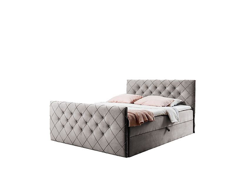 AN-MOEBEL4U Boxspringbett MALAGA mit Bettkasten, Topper, günstig online kaufen