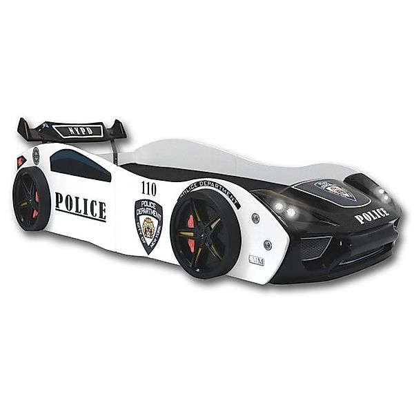 Aileenstore Autobett Police (inkl. Lattenrost LED günstig online kaufen
