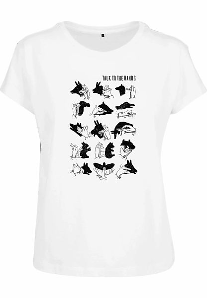 MisterTee T-Shirt "MisterTee Damen Ladies Talk To The Hand Box Tee", (1 tlg günstig online kaufen