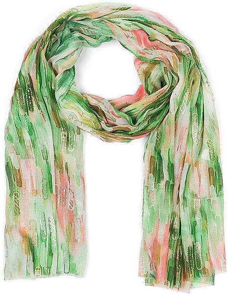 styleBREAKER Modeschal Leichter Schal mit Streifen Farbverlauf Metallic, (1 günstig online kaufen