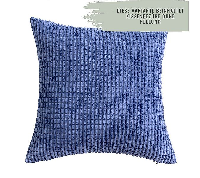 Interior by Hakito Dekokissen 2er Set Kissenbezug inklusive Füllkissen Kiss günstig online kaufen