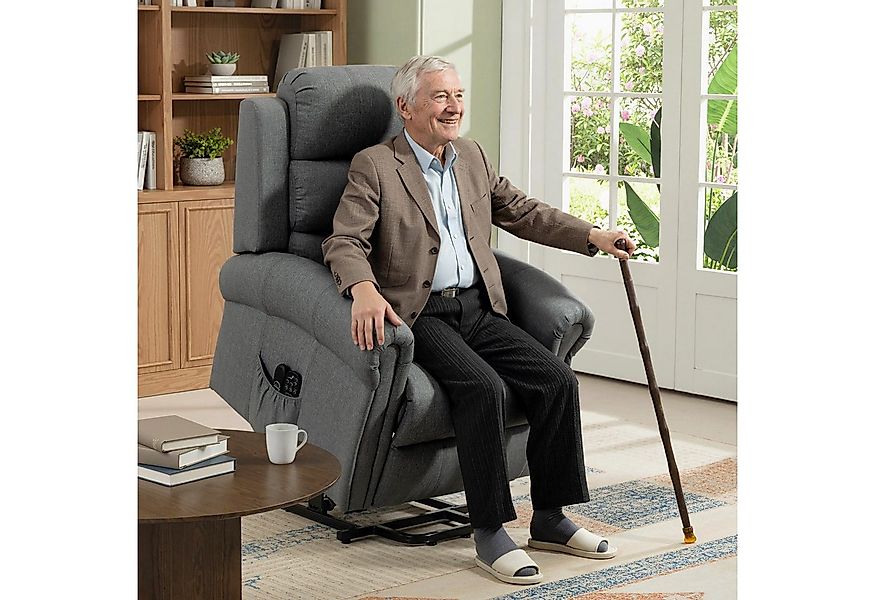 HOMCOM Relaxsessel mit Liegefunktion, Massagefunktion (Massagesessel mit Au günstig online kaufen