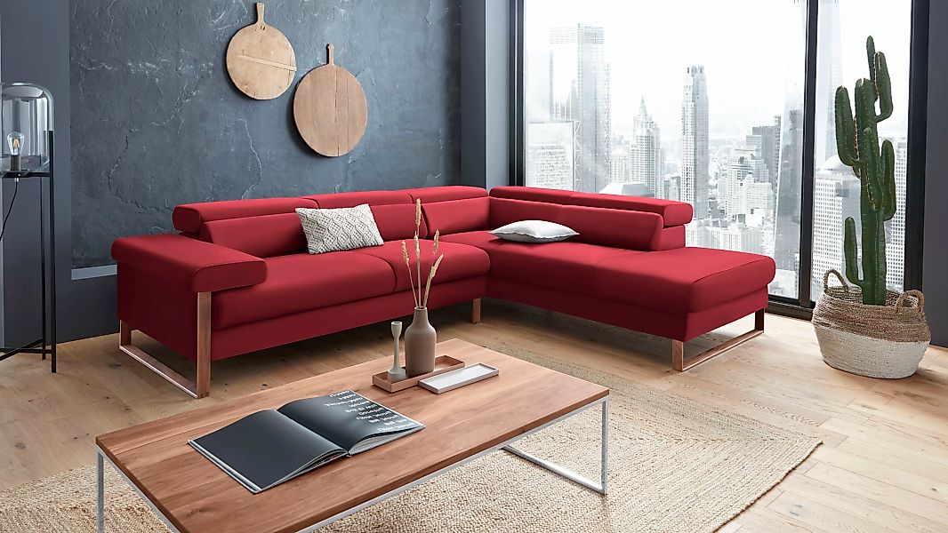 W.SCHILLIG Ecksofa "finn, Designsofa mit tollem Sitzkomfort, bequem, L-Form günstig online kaufen