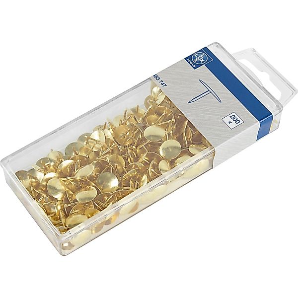 Heftzwecke Stahl Vermessingt 200 Stück günstig online kaufen