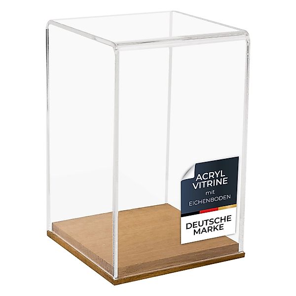 HMF 46881 Acryl Vitrine Schaukasten mit Holzsockel für Figuren 14 x 14 x 22 günstig online kaufen