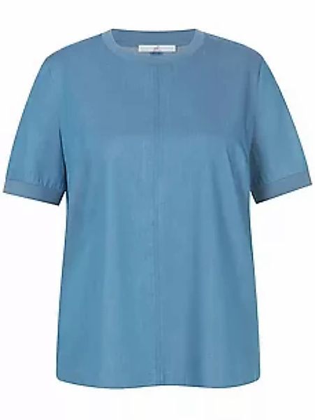 Bluse Rundhals-Ausschnitt Emilia Lay denim günstig online kaufen