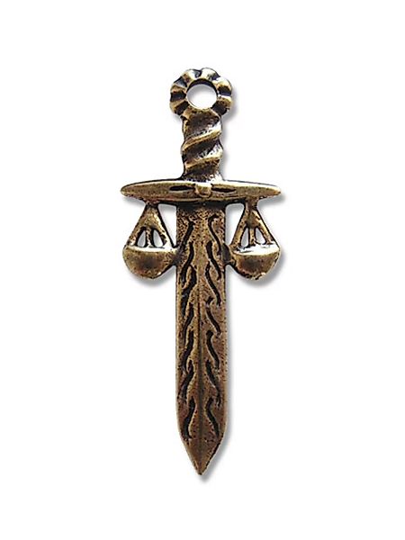 Adelia´s Amulett "Amulett Anhänger Alte Symbole Themis Schwert", Themis Sch günstig online kaufen