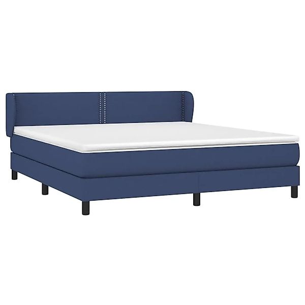 vidaXL Boxspringbett mit Matratze Blau 180x200 cm Stoff 3126187 günstig online kaufen