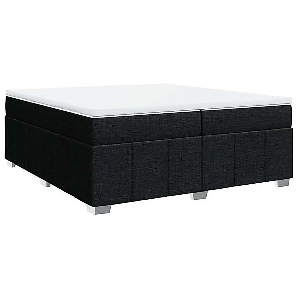 vidaXL Boxspringbett mit Matratze Schwarz 200x200 cm Stoff 3285500 günstig online kaufen
