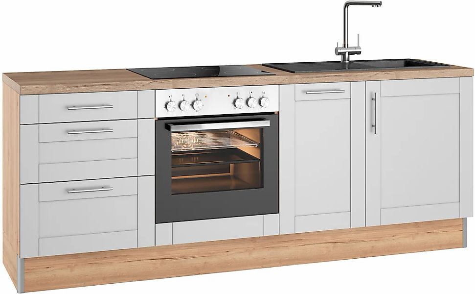 OPTIFIT Küchenzeile "Ahus", 225 cm breit,wahlweise mit E-Geräten,Soft Close günstig online kaufen