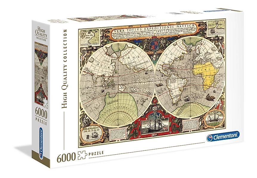 Clementoni 36526 - Antike See-karte - 6000 Teile Puzzle - High Quality günstig online kaufen
