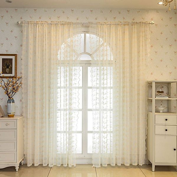 BYSURE Gardine (2 St), Stangendurchzug, transparent, günstig online kaufen