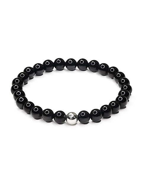 MayTree Armband Schwarzer Achat, 6mm Geschenk günstig online kaufen