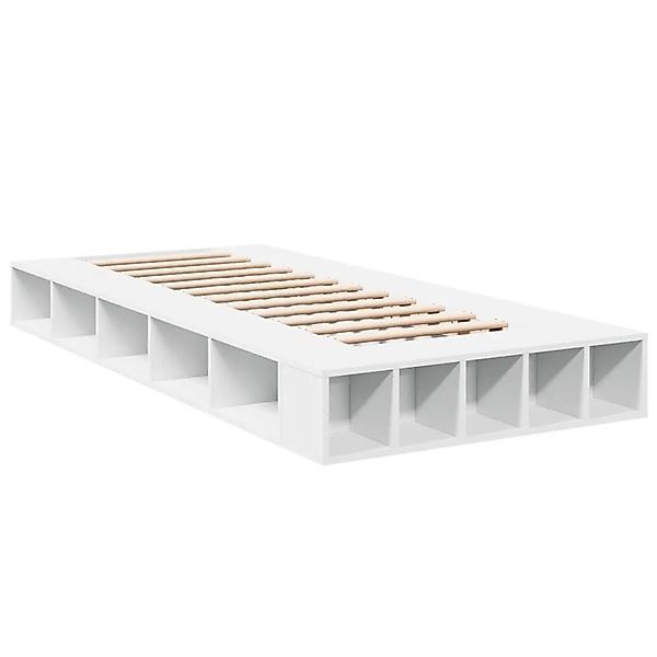 vidaXL Bettgestell Weiß 75x190 cm Holzwerkstoff 3280531 günstig online kaufen