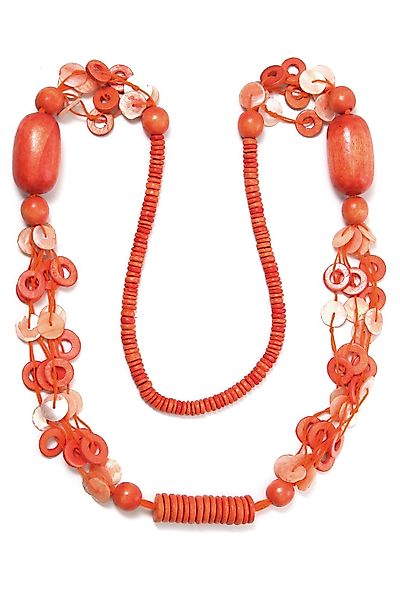 COLLEZIONE ALESSANDRO Lange Kette "Zilly", mit unterschiedlichen Holzperlen günstig online kaufen