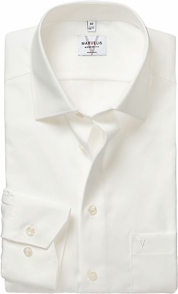 MARVELIS Langarmhemd modern fit, Businesshemd, bügelfrei, New-Kentkragen günstig online kaufen