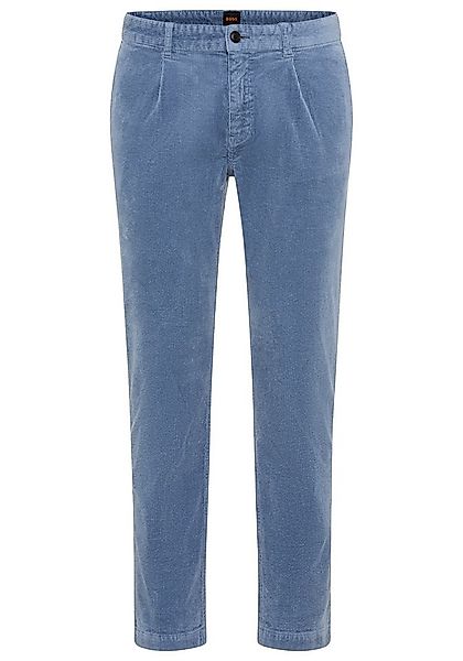 BOSS ORANGE Cordhose Pleated tapered fit, Feincord-Qualität, Bundfalte günstig online kaufen