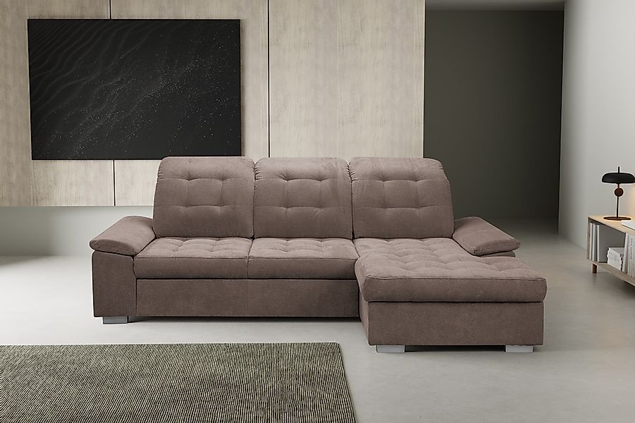 WERK2 Ecksofa "Carmen, mit Bettfunktion & Bettkasten, optional Sitztiefenve günstig online kaufen