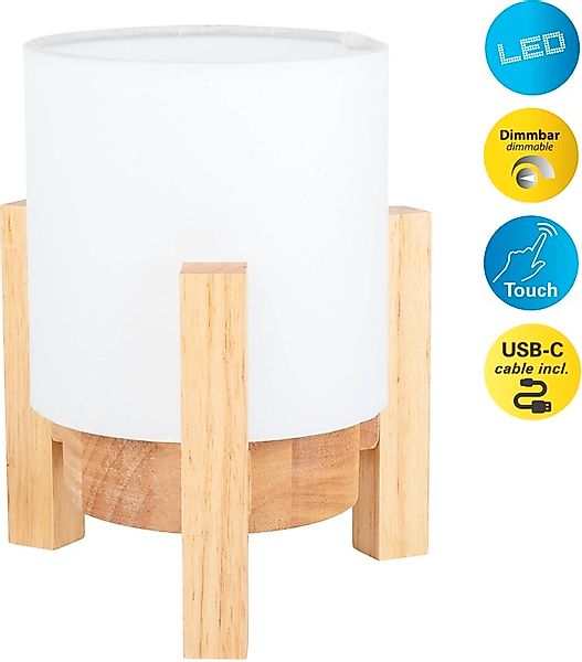 näve LED Tischleuchte »Matida«, 1 flammig, Leuchtmittel LED-Modul   LED wec günstig online kaufen