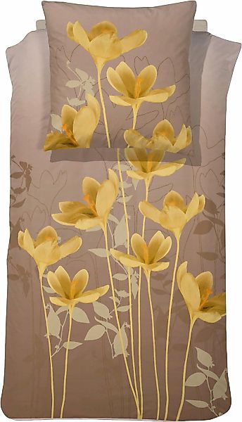 Cinderella Wendebettwäsche "Olivia" 2 Stk. tlg. mit Krokussen günstig online kaufen