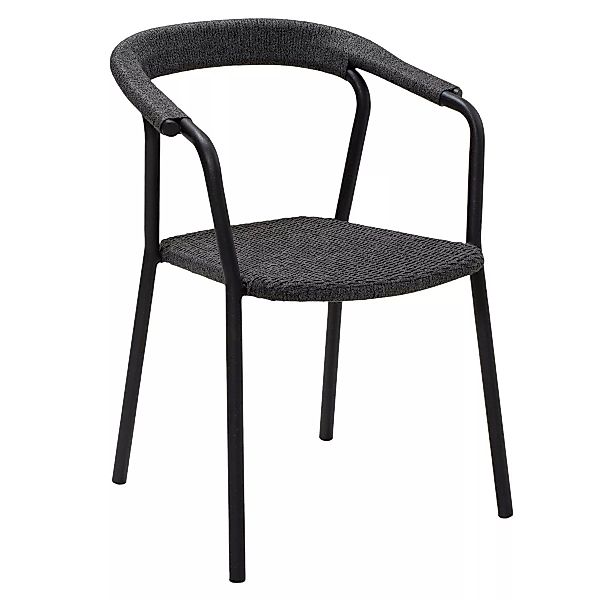 Cane-Line - Noble Sessel - dunkelgrau/Sitzschale Cane-line Soft Rope/Gestel günstig online kaufen