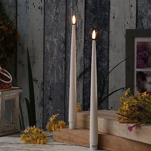 Deluxe Homeart LED-Kerze LED Stabkerzen ELLA günstig online kaufen