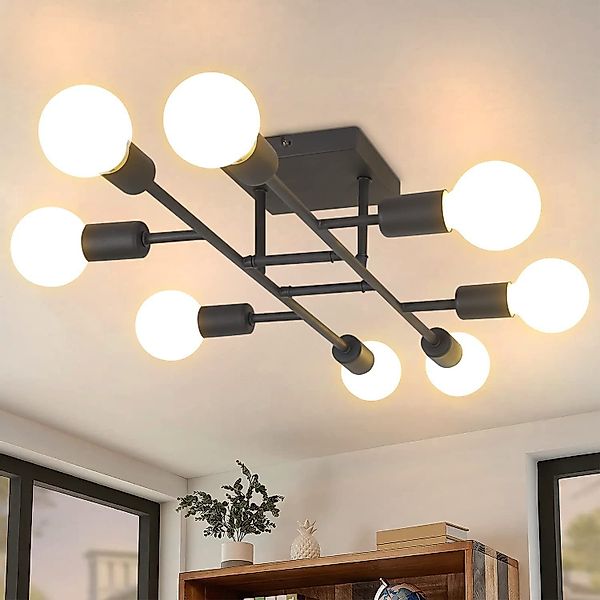 ZMH Deckenleuchte vintage Deckenlampe E27 Wohnzimmer günstig online kaufen