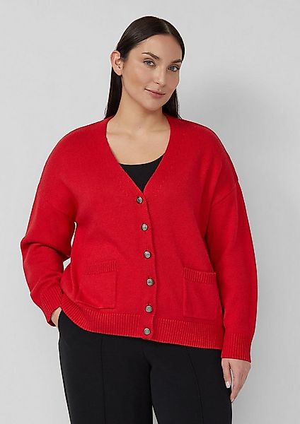 s.Oliver Cardigan Strickjacke Cardigan aus Wollmix mit Metall-Knöpfen günstig online kaufen