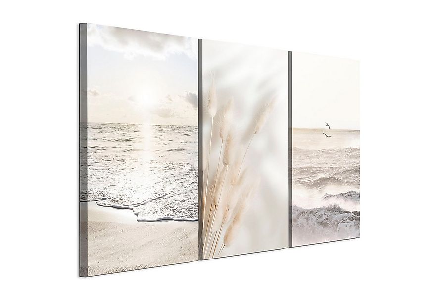 LUMASOUL Leinwandbild Natur Motiv - Wandbilder Holzrahmen - Bilder 90x60 cm günstig online kaufen