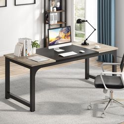 Tribesigns Arbeitstisch 160/180x80 cm, großer Industrial günstig online kaufen