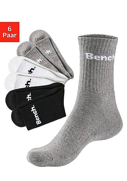 Bench. Tennissocken (Packung, 6-Paar) mit Fuß Polsterung günstig online kaufen