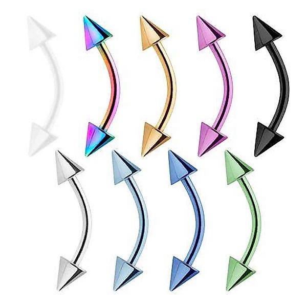 Taffstyle Augenbrauenpiercing Augenbrauenpiercing Eyebrow Spitzen Lila günstig online kaufen