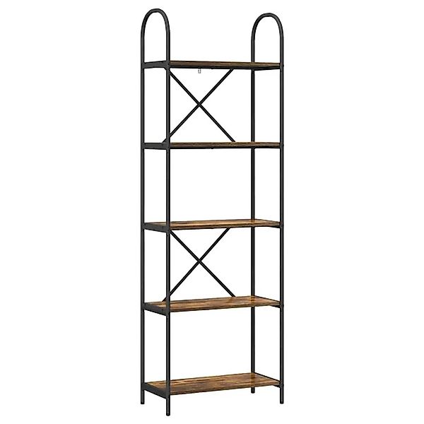 vidaXL Bücherregal Geräucherte Eiche 60 x 30 x 183 cm Holzwerkstoff 879907 günstig online kaufen