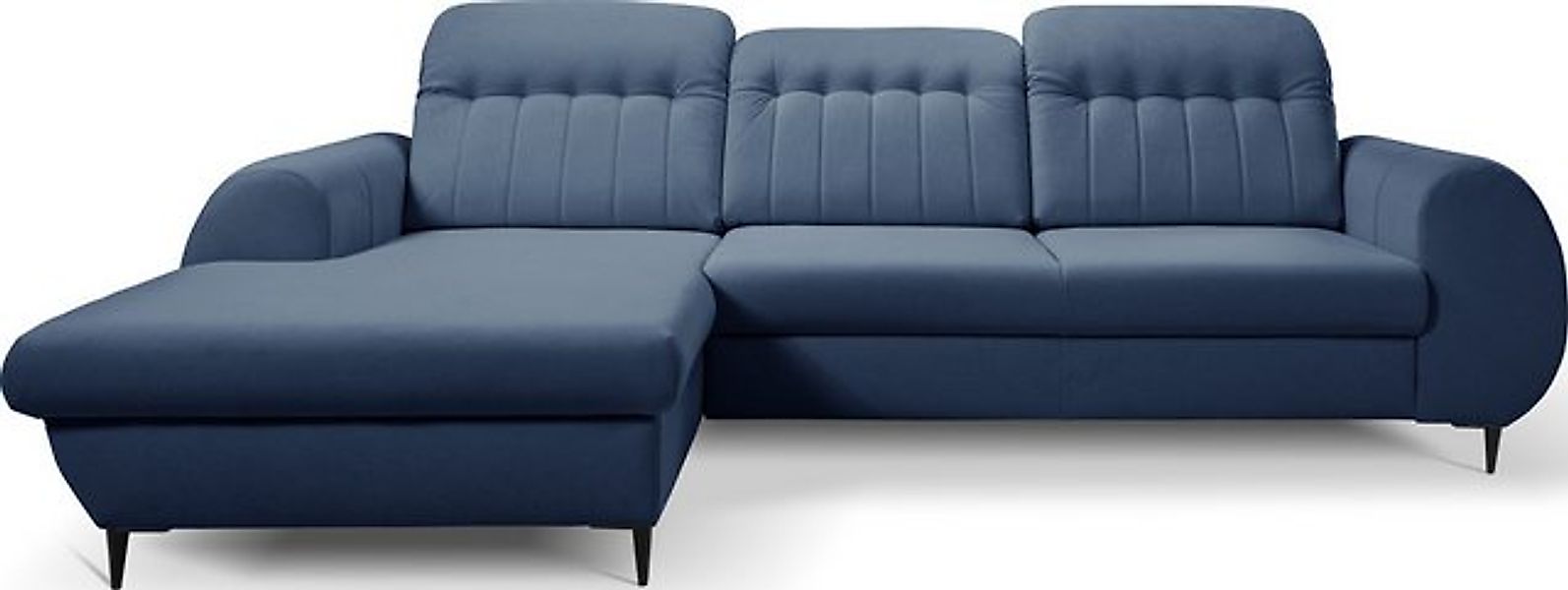 WFL GROUP Ecksofa Charlotte, Ecksofa mit Schlaffunktion, Bettkasten, L-Form günstig online kaufen