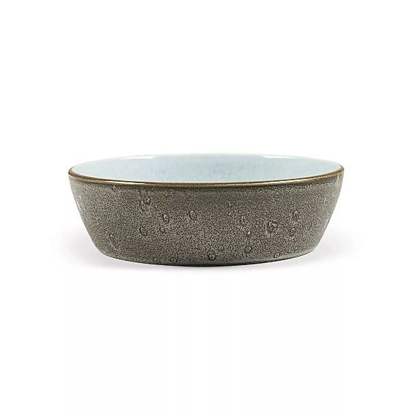 Bitz Grey Bowl matt grey / shiny light blue 18 cm (grau) günstig online kaufen