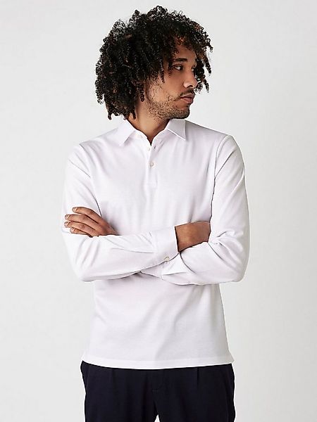 DESOTO Langarm-Poloshirt Jerseypolo Essential Kent langarm Flexibler Stretc günstig online kaufen