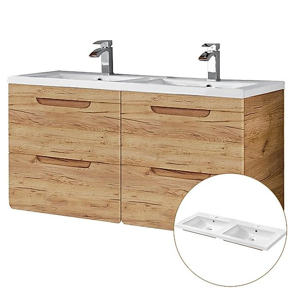 Lomadox Waschtisch LUTON-56-CRAFT, Wotan Eiche Nb. günstig online kaufen