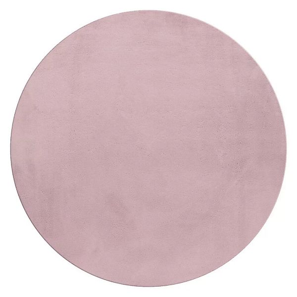 Ayyildiz Teppich POUFFY rosa B/L: ca. 120x120 cm günstig online kaufen