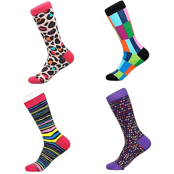 herémood Socken 4er-Pack Schicke Bunte Baumwolle günstig online kaufen